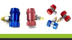 Refrigeration manifold gauge set High and Low Pressure quick couple set - 134a